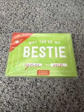 Knock Knock Lime Green "Why You're My Bestie" Note Cards